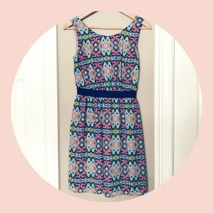 cute pink/blue open back spring dress target